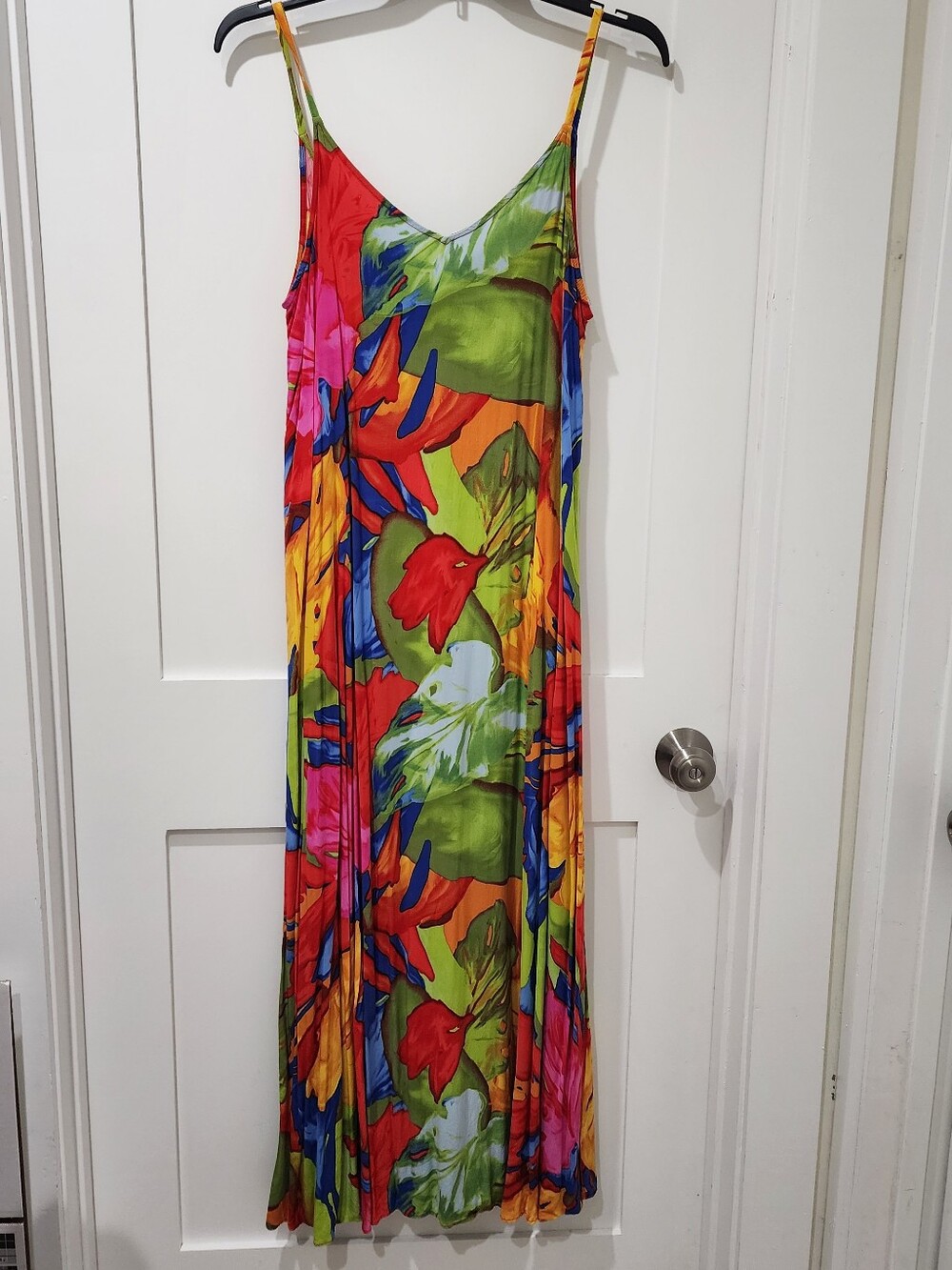 Vince Camuto Multicolor Floral Dress with Green Base